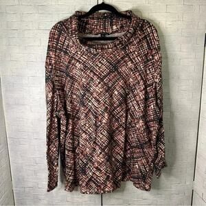 Zac & Rachel soft, lightweight, turn neck, colorful, plus size